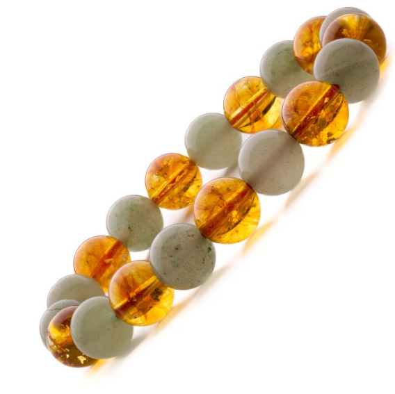 Wealth Bracelet (Citrine & Green Aventurine- Combined)