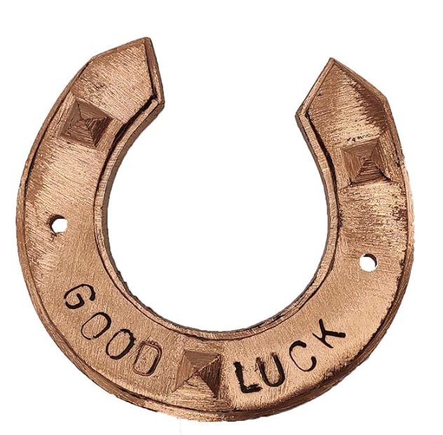 Good Luck Horse Shoe Made in Copper With Pyramid