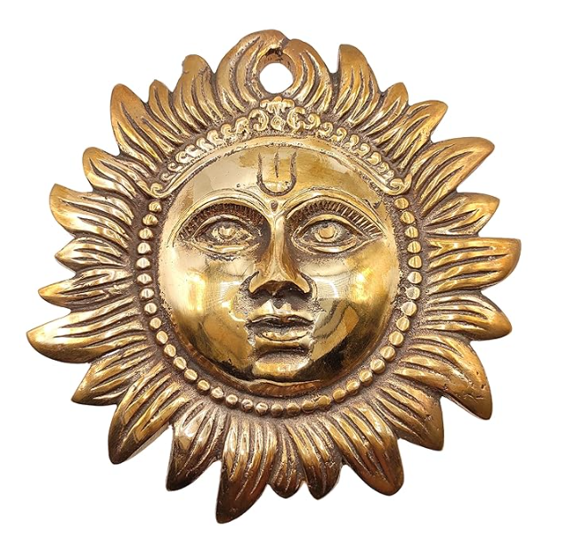 Copper Sun Vastu Surya Dev Idol Vastu Remedies for Missing Window at East Wall